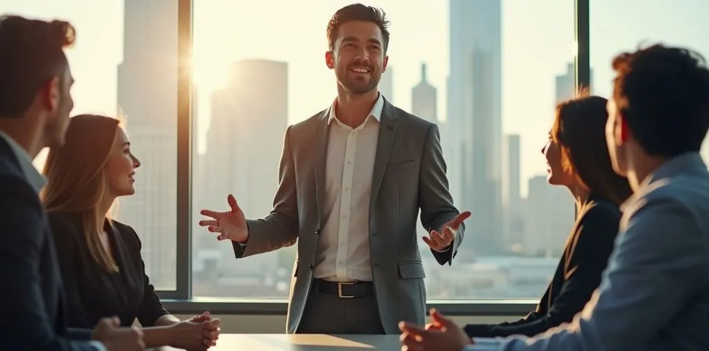 Reunião de negócios.